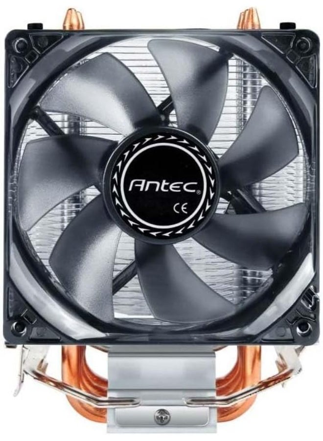 ANTEC Renewed - Antec A40 PRO CPU Cooler, High Static Pressure LED Fan, Unique Heatsink Design - Compatible with Latest Intel & AMD AM4/AM3+ / AM3 / AM2+ /AM2 / FM2 / FM1 - 92mm Blue LED PWM Fan - Image 2